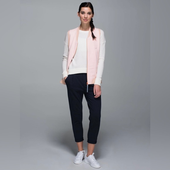 Lululemon athleisure departure zip up vest in parfait pink sz 6 - Picture 1 of 13